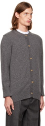 T/SEHNE SSENSE Exclusive Gray Scarf Sweater