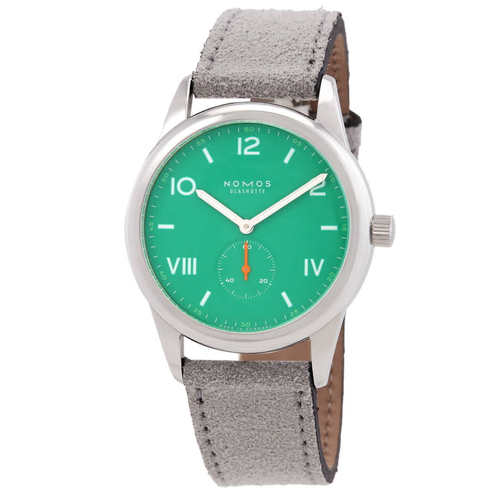Photo: Nomos Club Campus 38 Hand Wind Green Dial Mens Watch 726.GB
