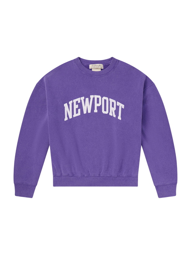 Photo: Remi Relief - Newport Printed Cotton-Jersey Sweatshirt - Purple