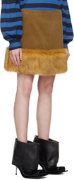 FIDAN NOVRUZOVA Brown & Orange Fox Miniskirt