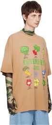 VETEMENTS Brown 'Vegan Edition' T-Shirt