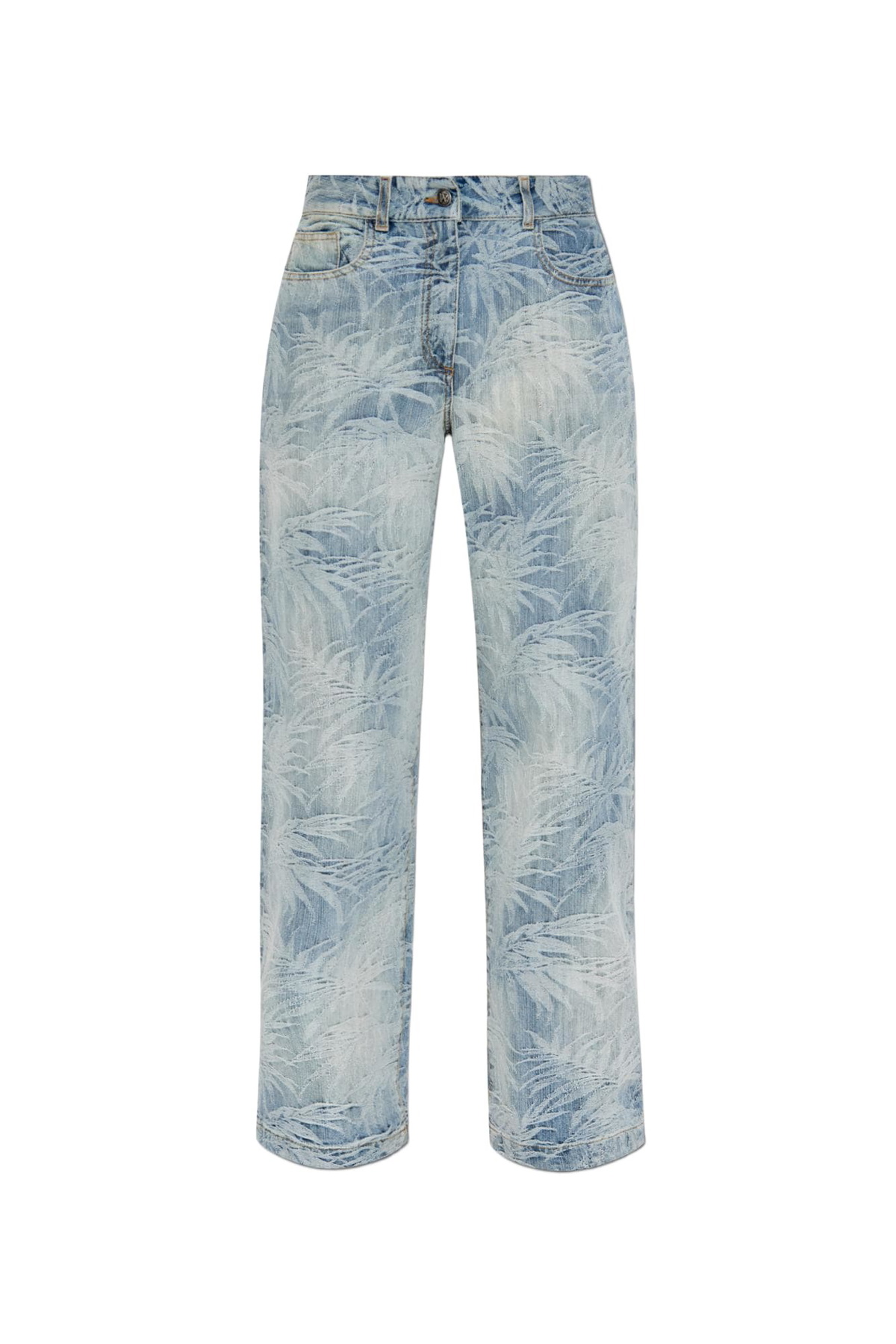 デニム・ジーパン PALM ANGELS PARIS WIDE COTTON DENIM JEANS PALM ANGELS Paris Cotton Denim Wide Jeans Palm Angels