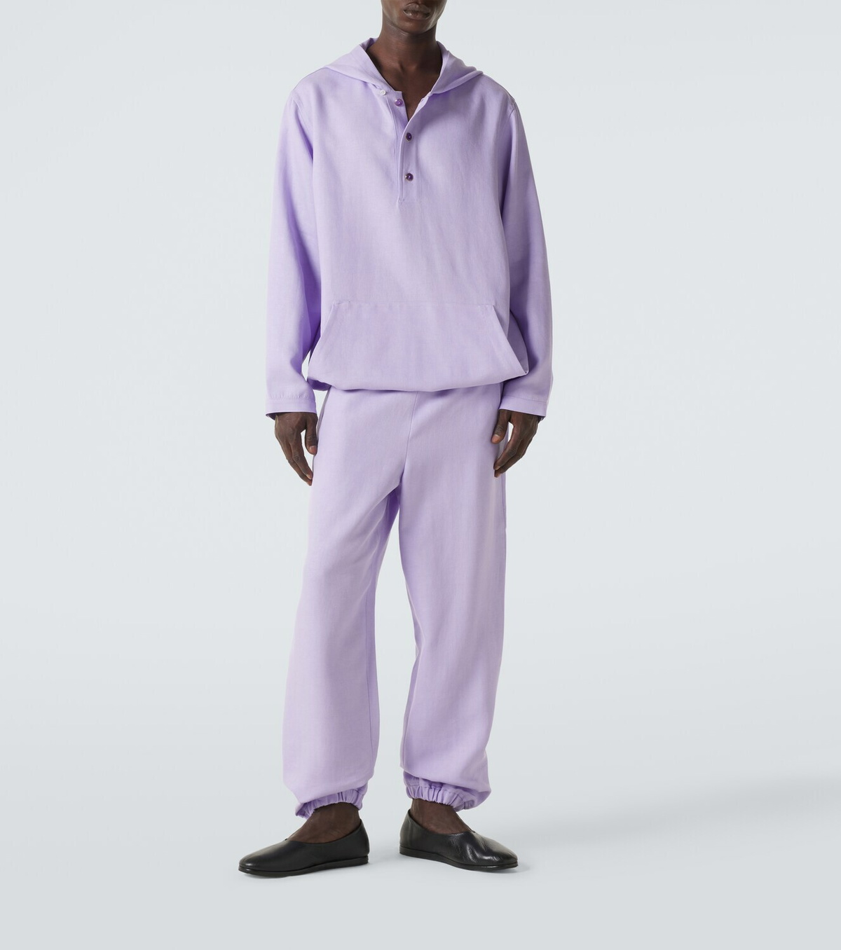 God's True Cashmere Linen sweatpants with amethyst