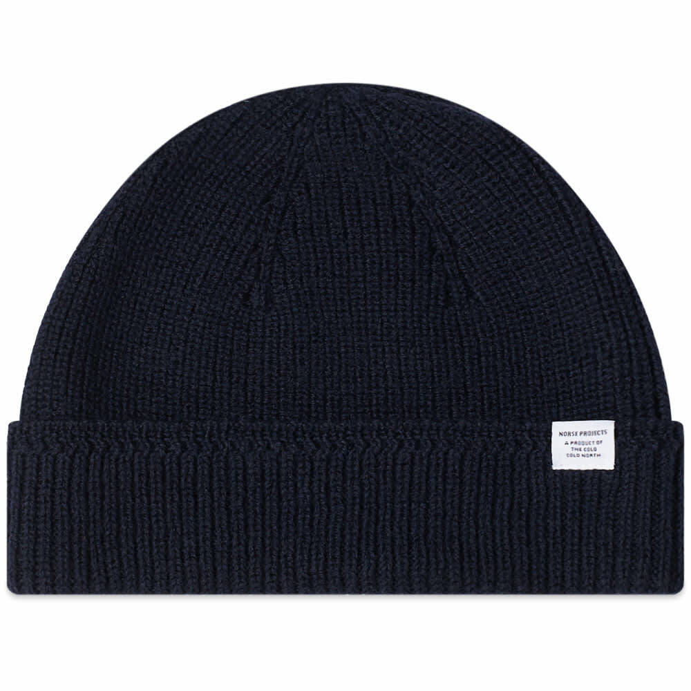 Norse Projects Men's Wool Watch Cap in Dark Navy Norse Projects