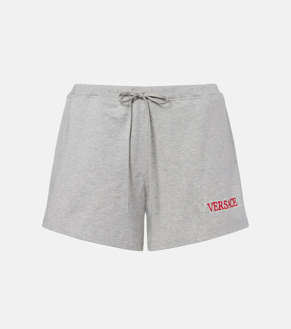Versace Logo cotton jersey shorts