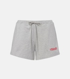 Versace Logo cotton jersey shorts