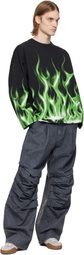 PDF Black 'La Flame' Long Sleeve T-shirt