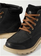Sorel - Madson II Suede-Trimmed Leather Boots - Gray