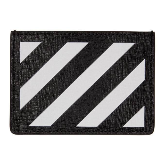 Photo: Off-White Black and White Diag Card Holder