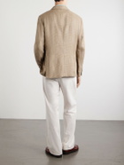 Polo Ralph Lauren - Houndstooth Linen-Blend Blazer - Neutrals