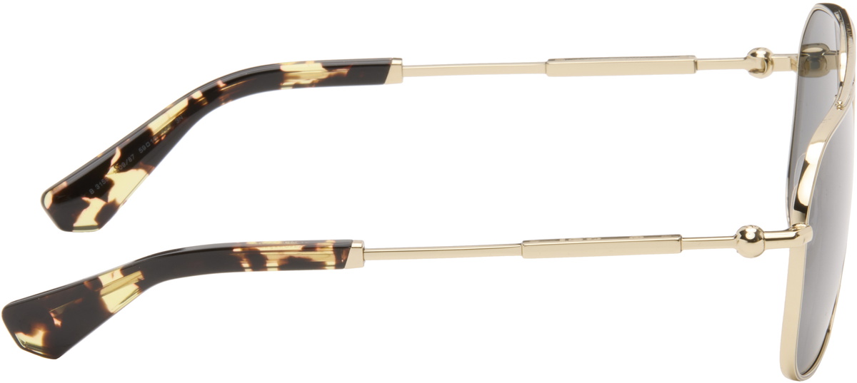Burberry Gold Metal Sunglasses