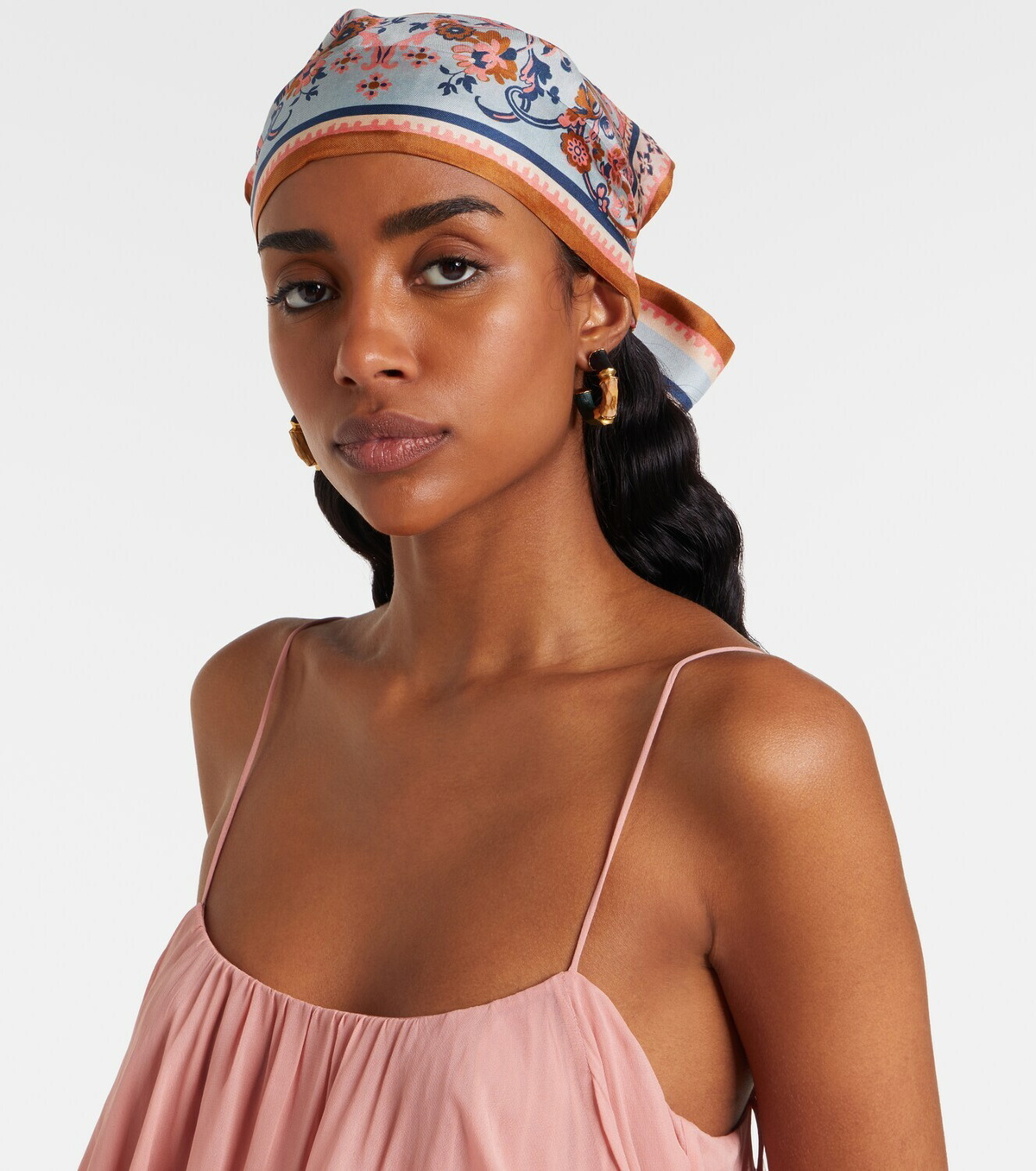Zimmermann Printed silk head wrap