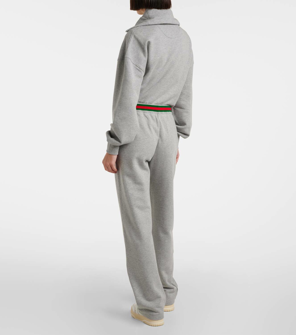 Gucci Web Stripe cotton jersey sweatpants