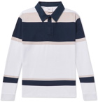 Adsum - Striped Cotton-Jersey Half-Zip Rugby Shirt - Multi
