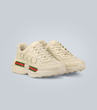 Gucci - Rhyton leather sneakers