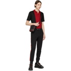 Alexander McQueen Black and Red Panelled Polo