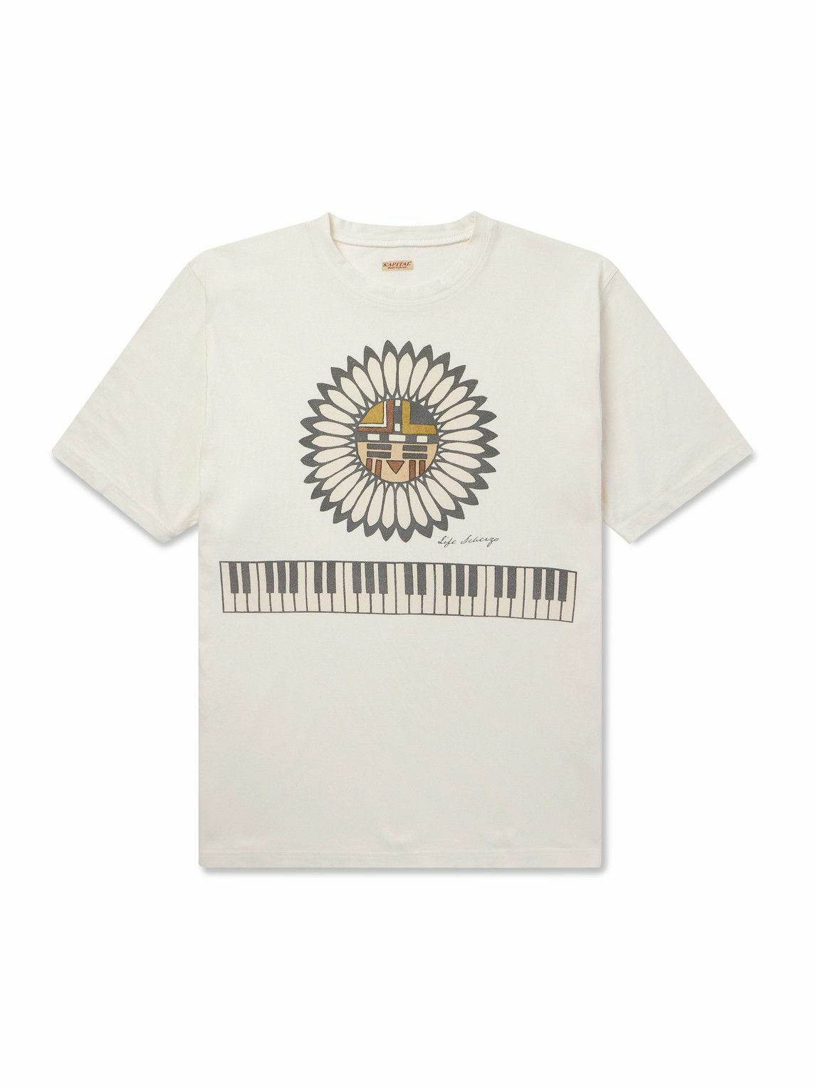 KAPITAL - Buster Peckish Bowy Printed Cotton-Jersey T-Shirt