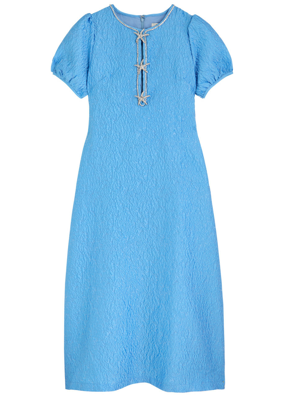 【英国発Sister Jane】Ribbons bow-embellished taffeta dress Sister Jane Ribbons Bow-embellished Taffeta Midi Dress Light