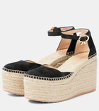 Gianvito Rossi Suede platform espadrille wedges