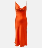 Stella McCartney - Asymmetric cowl-neck slip dress