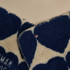 Human Made Men's Heart Fleece Blanket in Blue 