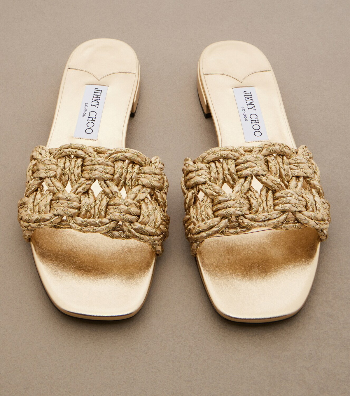 Jimmy Choo Chara woven slides