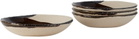 JAR CERAMISTES Brown & Black Wabi Fruit Cup Bowl Set