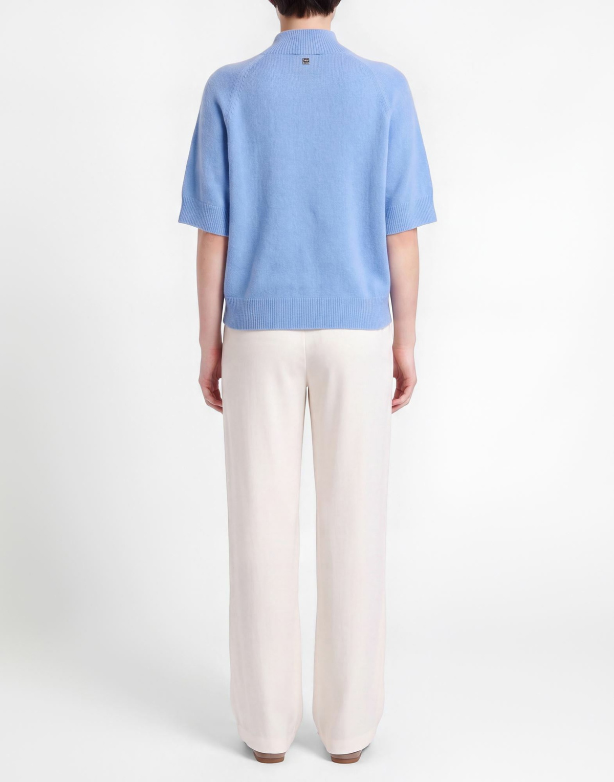Manila Grace Womens Turtleneck Light in Blue