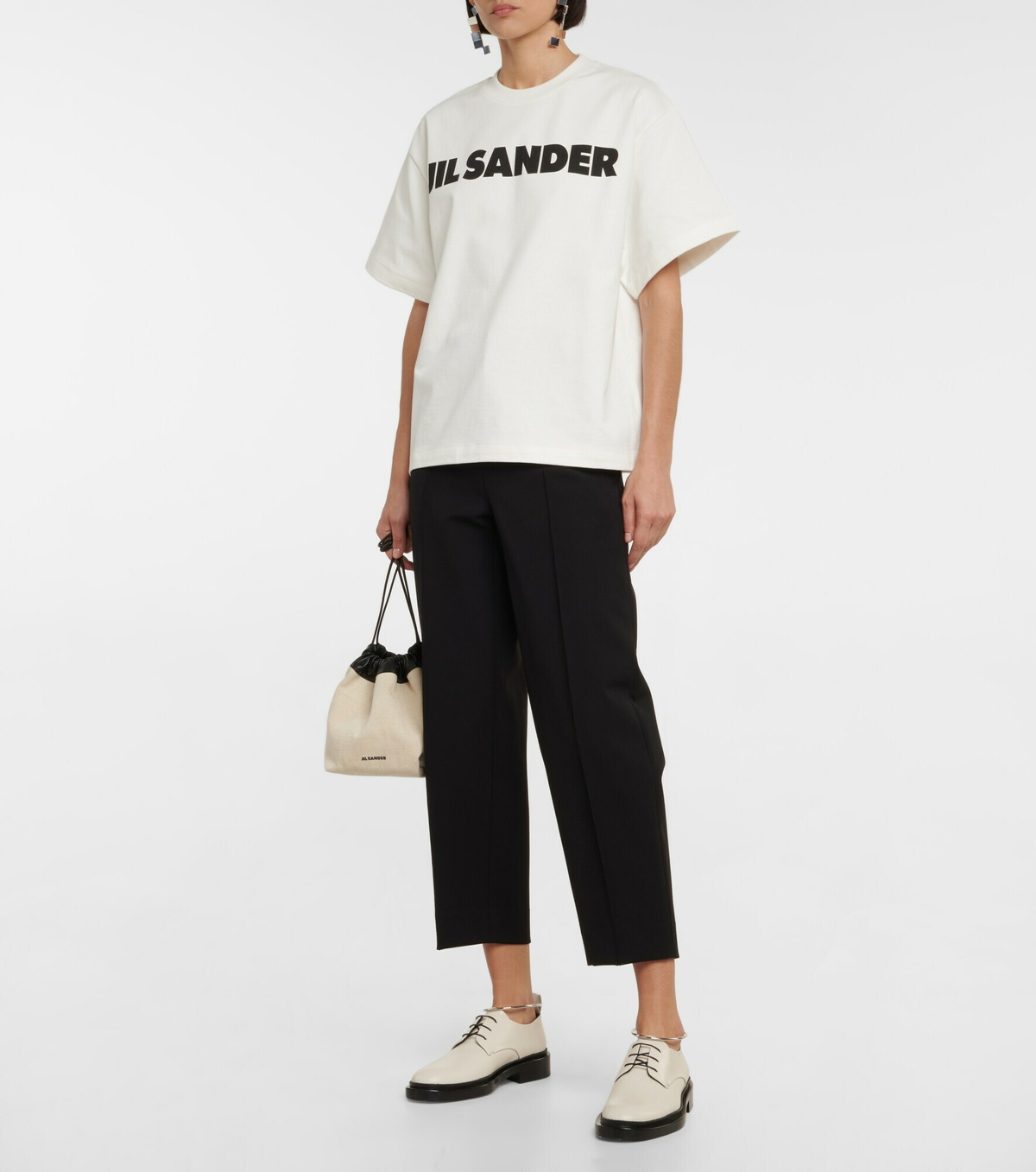 Jil Sander - Ring-detail leather Derby shoes