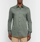 Boglioli - Slim-Fit Cotton Oxford Shirt - Men - Gray green