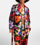 Dolce&Gabbana Floral belted silk shirt
