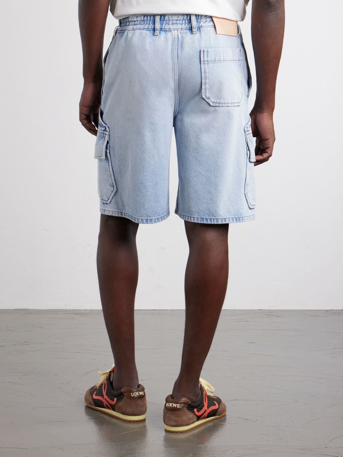 LOEWE - Paula's Ibiza Straight-Leg Denim Cargo Shorts - Blue