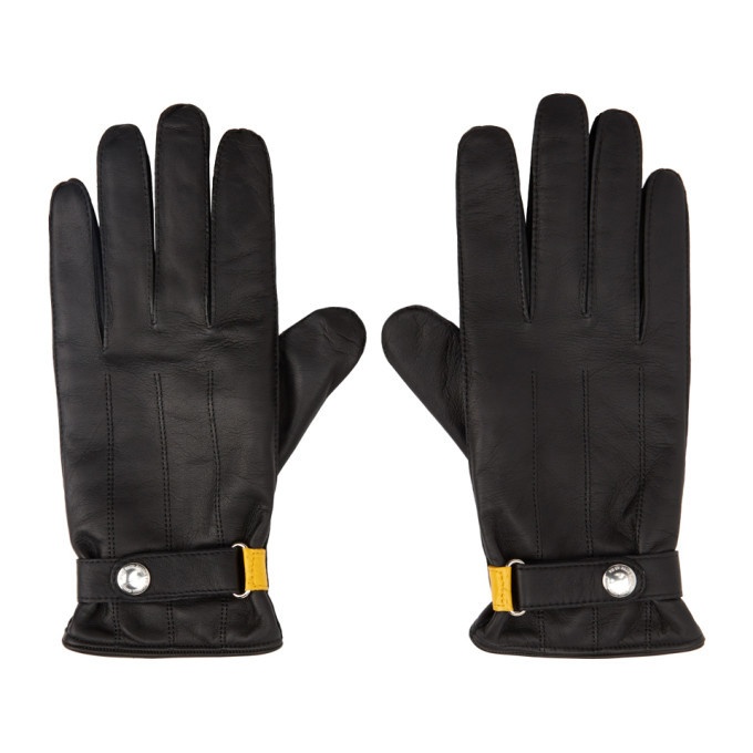 Photo: PS by Paul Smith Black Strap Entry Gloves