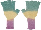 The Elder Statesman Multicolor Fingerless Gloves