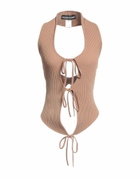 Andreādamo Womens Top Light brown