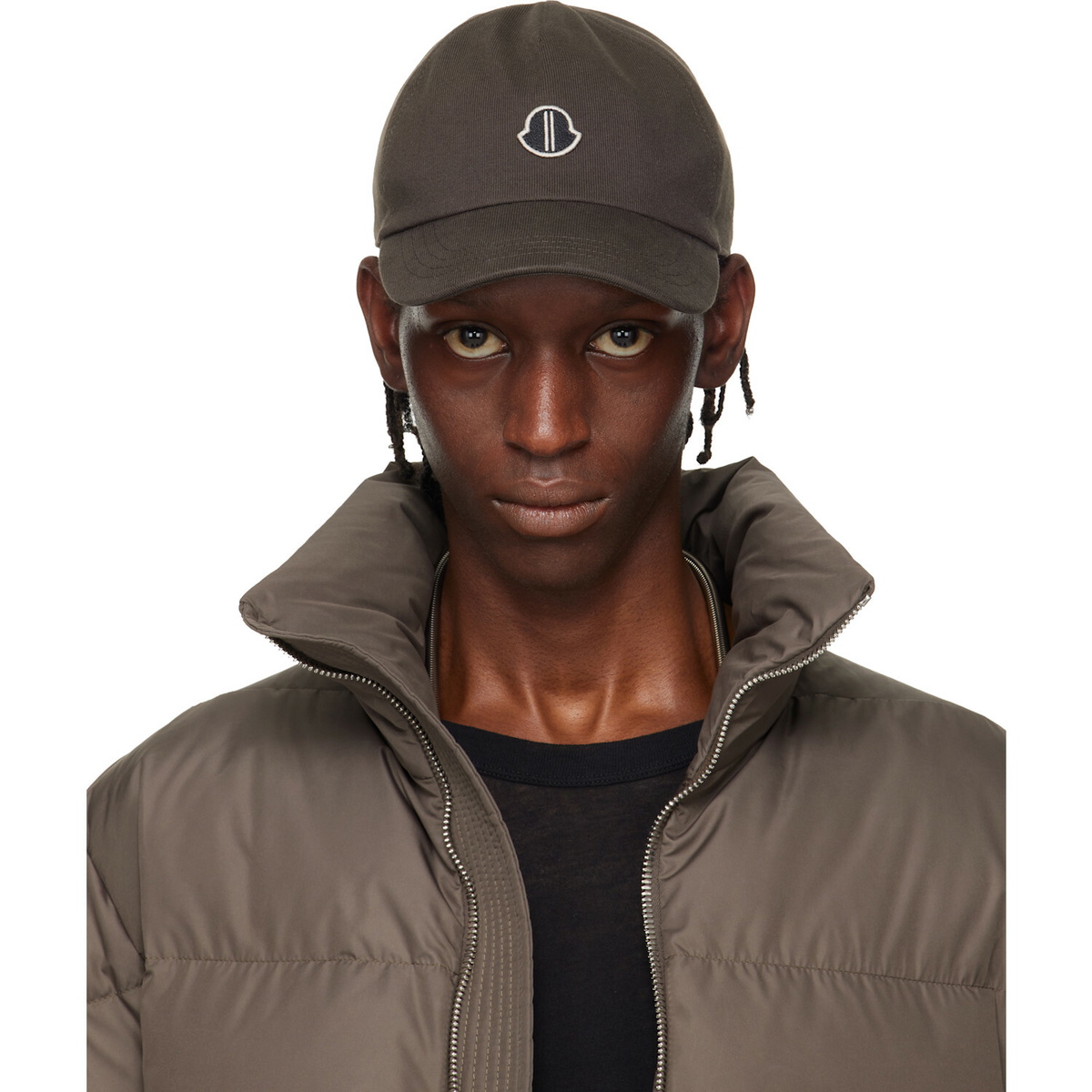 Rick Owens Moncler + Rick Owens Brown Baseball Hat