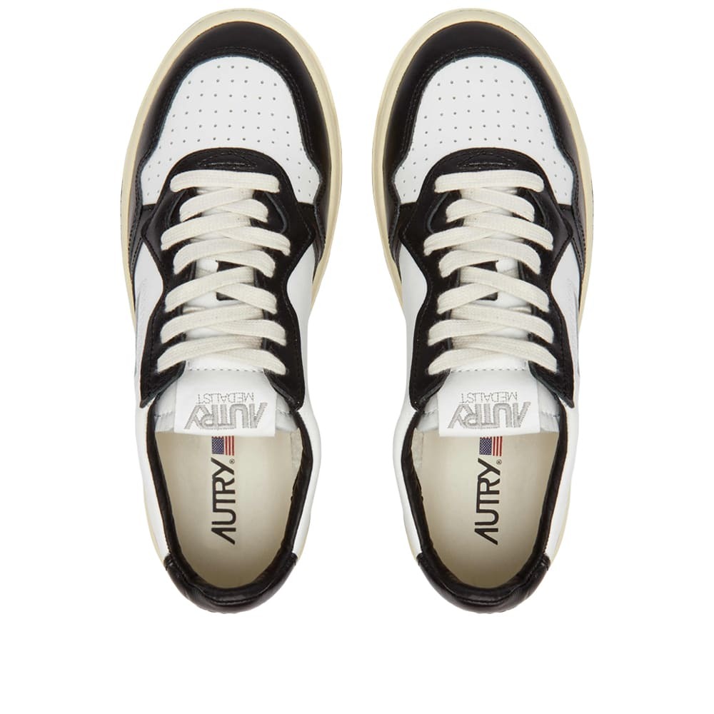 Autry Women's Medalist Low Sneakers in Black/White
