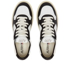 Autry Women's Medalist Low Sneakers in Black/White