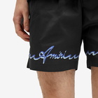 AMIRI Men's Wave Swim Shorts in Black