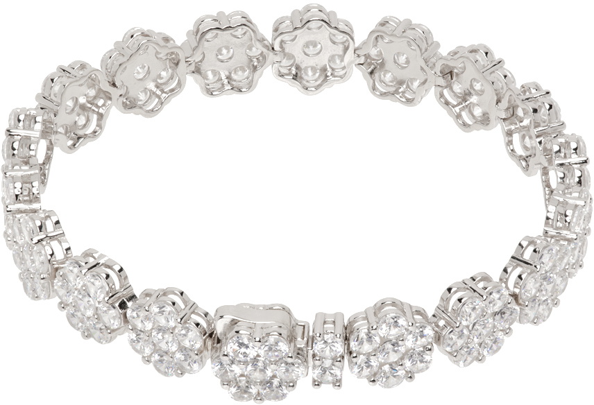 Hatton Labs Silver Daisy Tennis Bracelet Hatton Labs