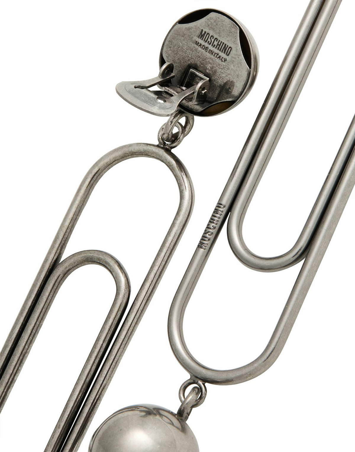 Moschino Womens Earrings in Silver