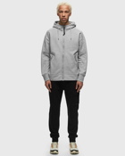 C.P. Company Diagonal Raised Fleece Sweatshirts   Hooded Open Grey - Mens - Hoodies/Zippers