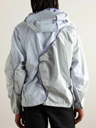 POST ARCHIVE FACTION - 6.0 Panelled Shell and Tech-Jersey Hooded Jacket - Silver