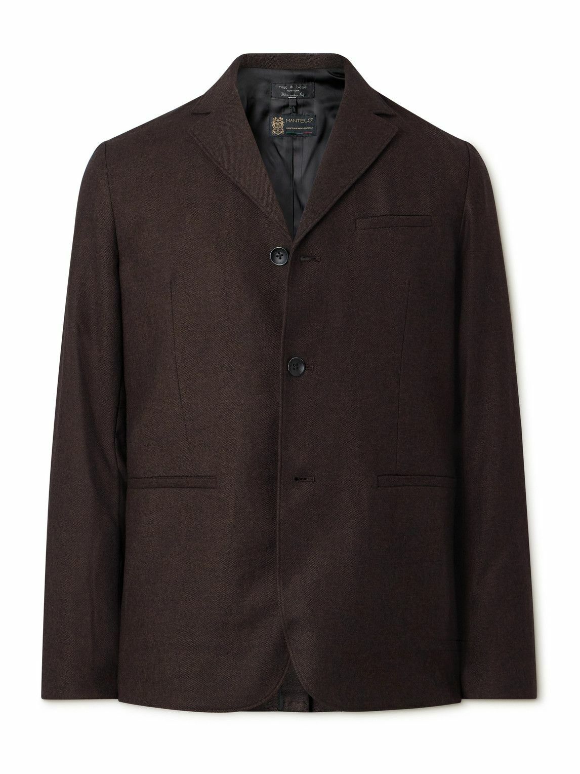 Rag & Bone - Achilles Flannel Suit Jacket - Brown Rag and Bone