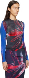 Louisa Ballou Multicolor Printed Long Sleeve T-Shirt