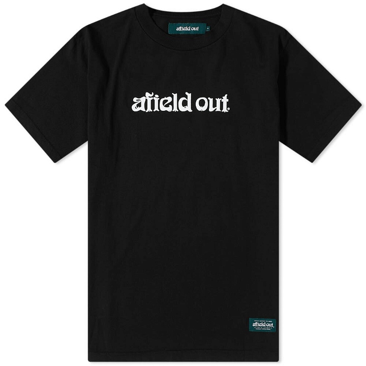 Photo: Afield Out Men's Wordmark T-Shirt in Black