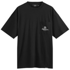 Represent Men's Permanent Vacation Pocket T-Shirt in Jet Black