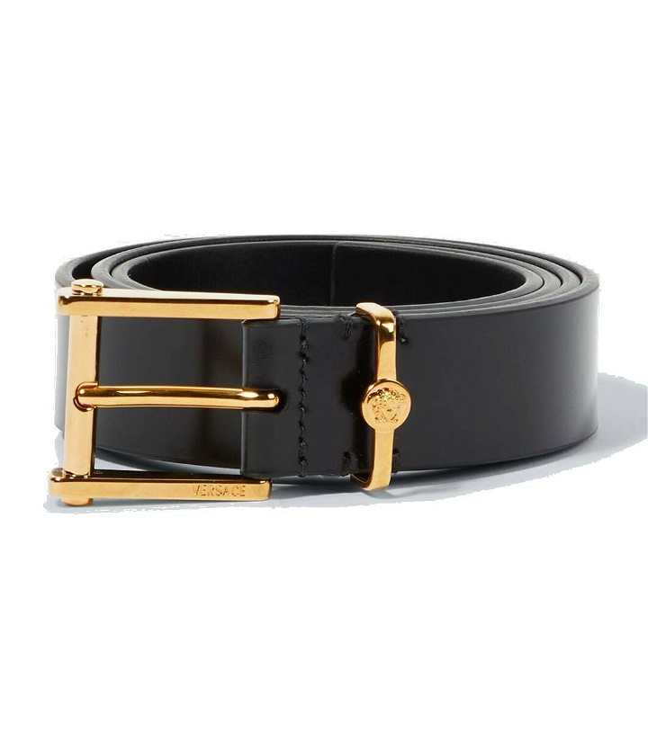 Photo: Versace Column leather belt