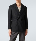 Saman Amel Prince of Wales check wool flannel blazer
