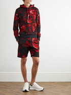 Alexander McQueen - Straight-Leg Printed Cotton-Jersey Bermuda Shorts - Red